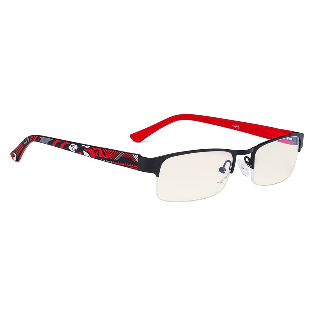 Half Rim Blue Light Blocking Glasses for Men