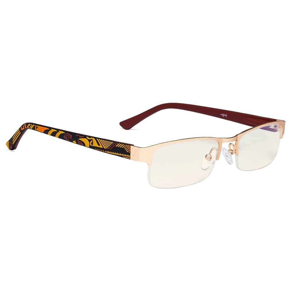 Half Rim Blue Light Blocking Glasses for Men