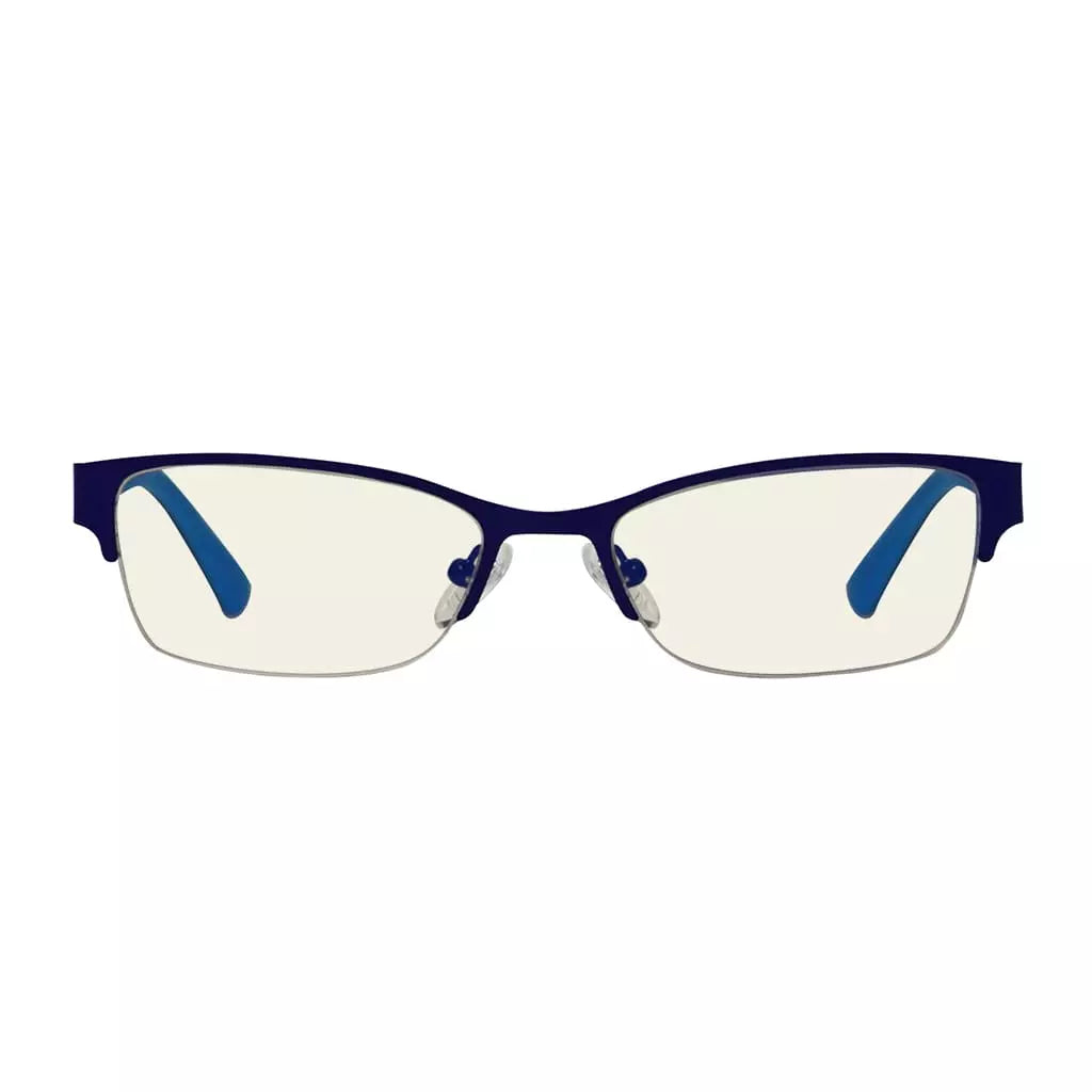 Half Rim Blue Light Blocking Glasses for Women and Men