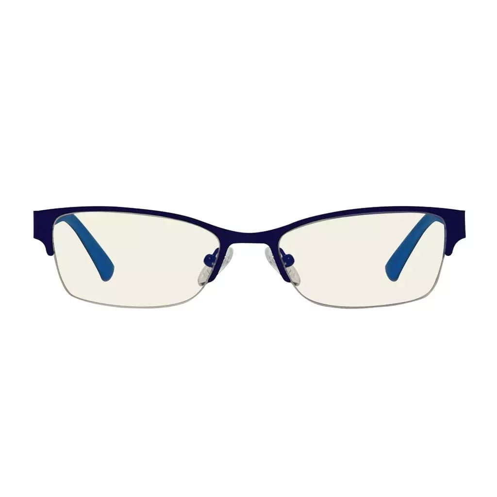 Half Rim Blue Light Blocking Glasses for Women and Men