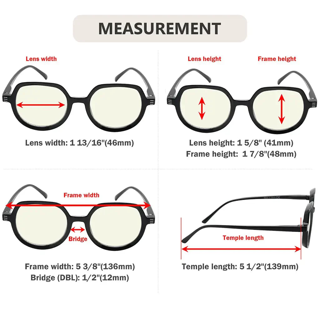 Small Blue Light Blocking Reading Glasses Women