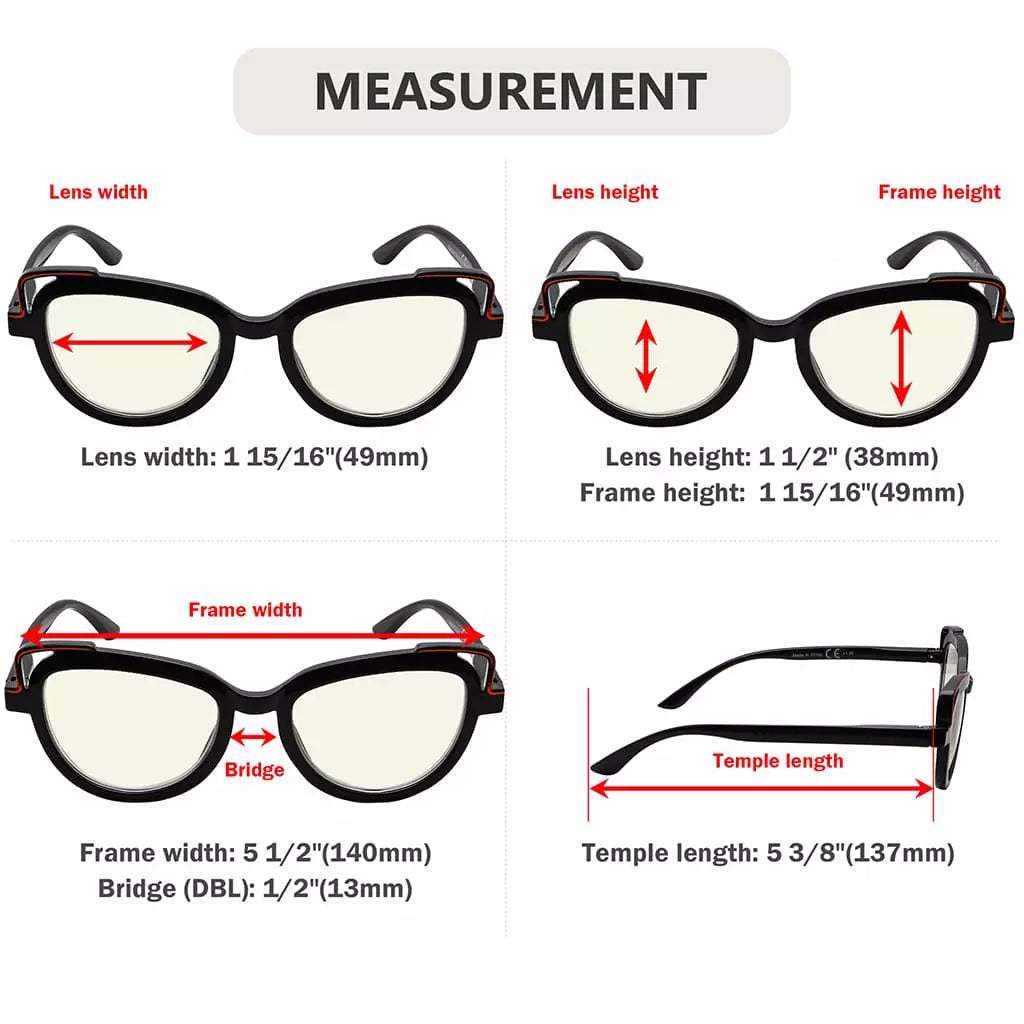 Cat Eye Blue Light Blocking Glasses For Women