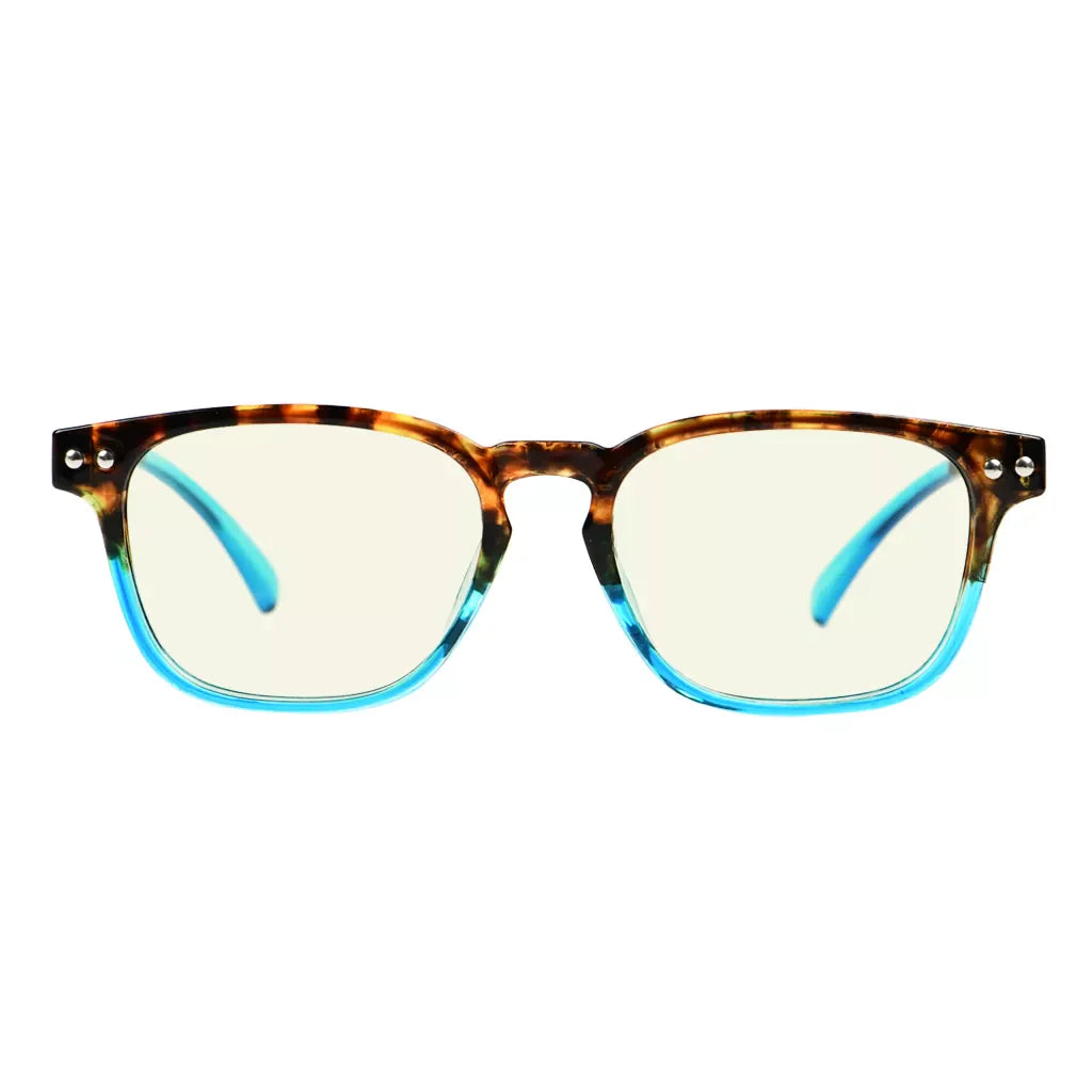 Tortoise Splicing Blue Light Blocking Eyeglasses For Women