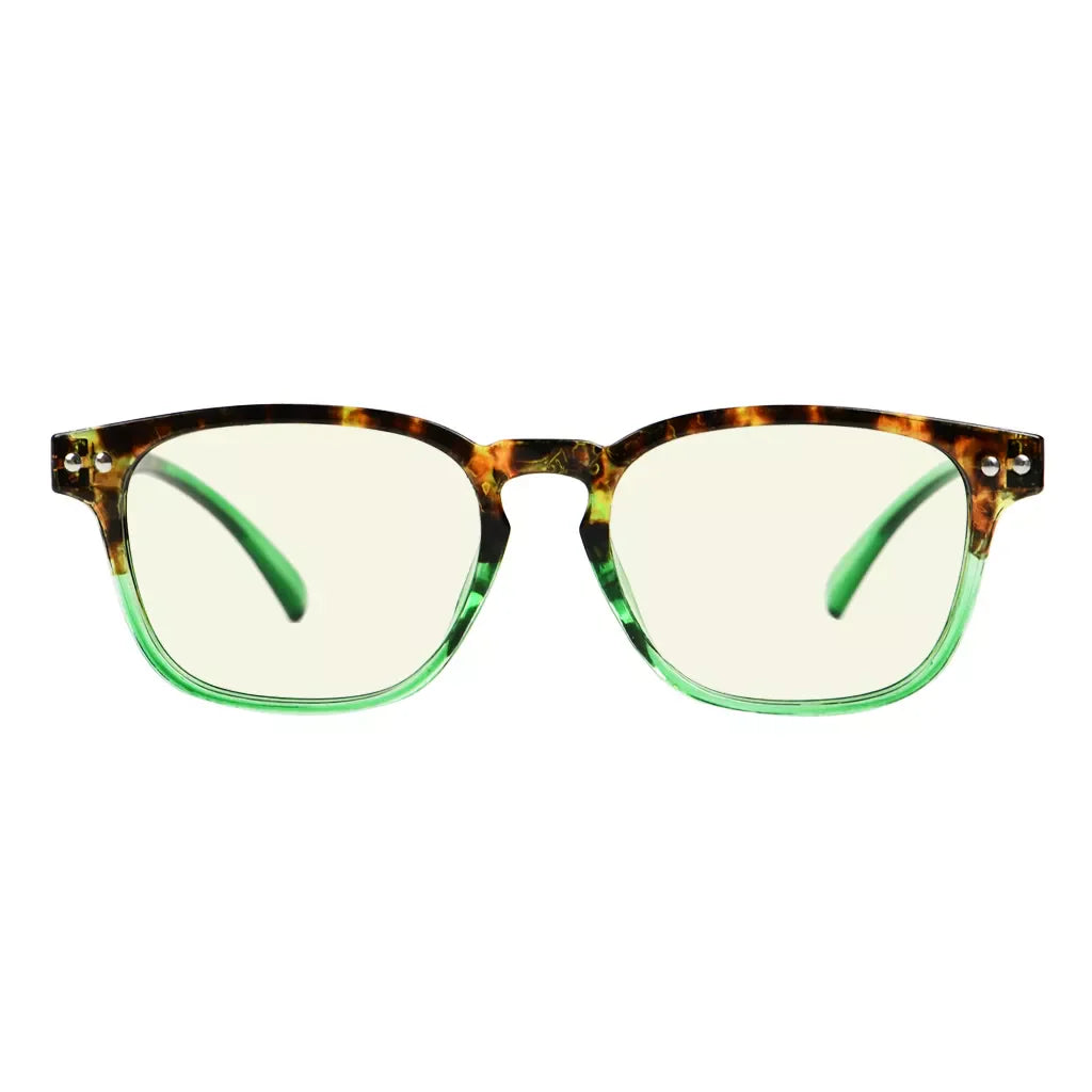 Tortoise Splicing Blue Light Blocking Eyeglasses For Women