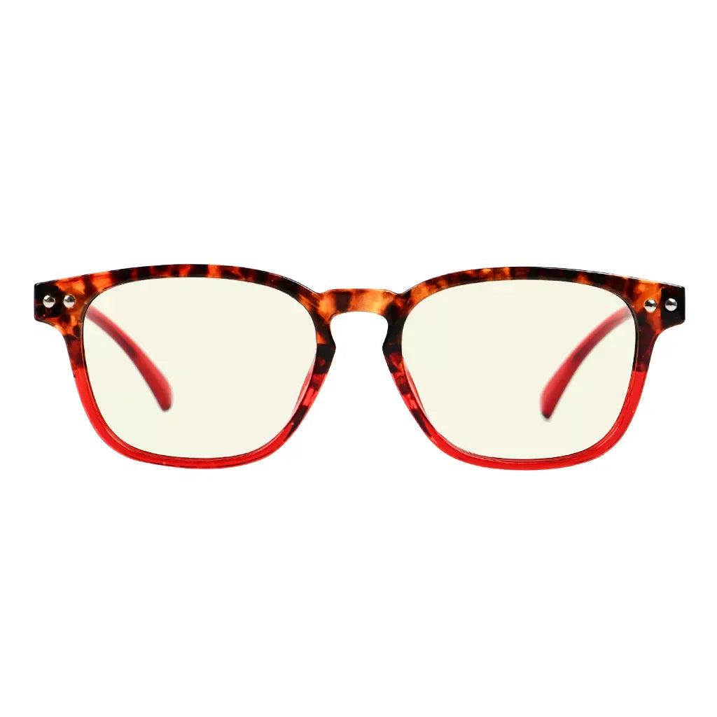 Tortoise Splicing Blue Light Blocking Eyeglasses For Women