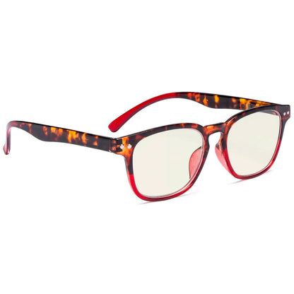 Tortoise Splicing Blue Light Blocking Eyeglasses For Women