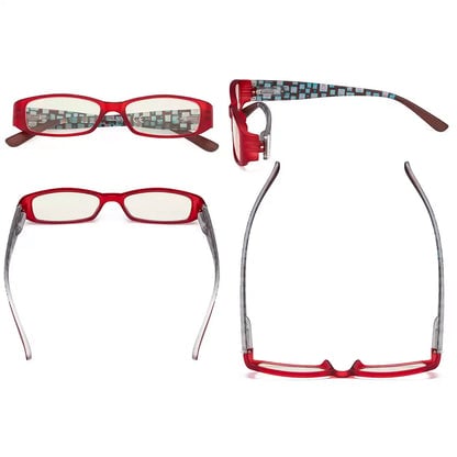 Pattern Blue Light Blocking Glasses for Women