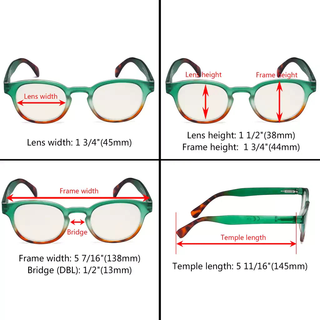 Elegant Blue Light Blocking Reading Glasses for Women