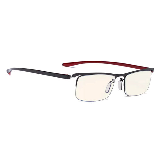 Half-rim Blue Light Blocking Glasses for Women Men