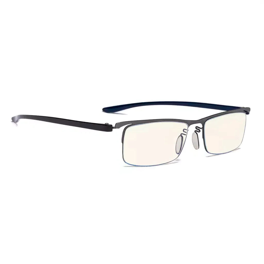 Half-rim Blue Light Blocking Glasses for Women Men