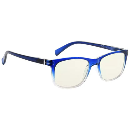 Rectangle Blue Light Blocking Reading Glasses for Women Men