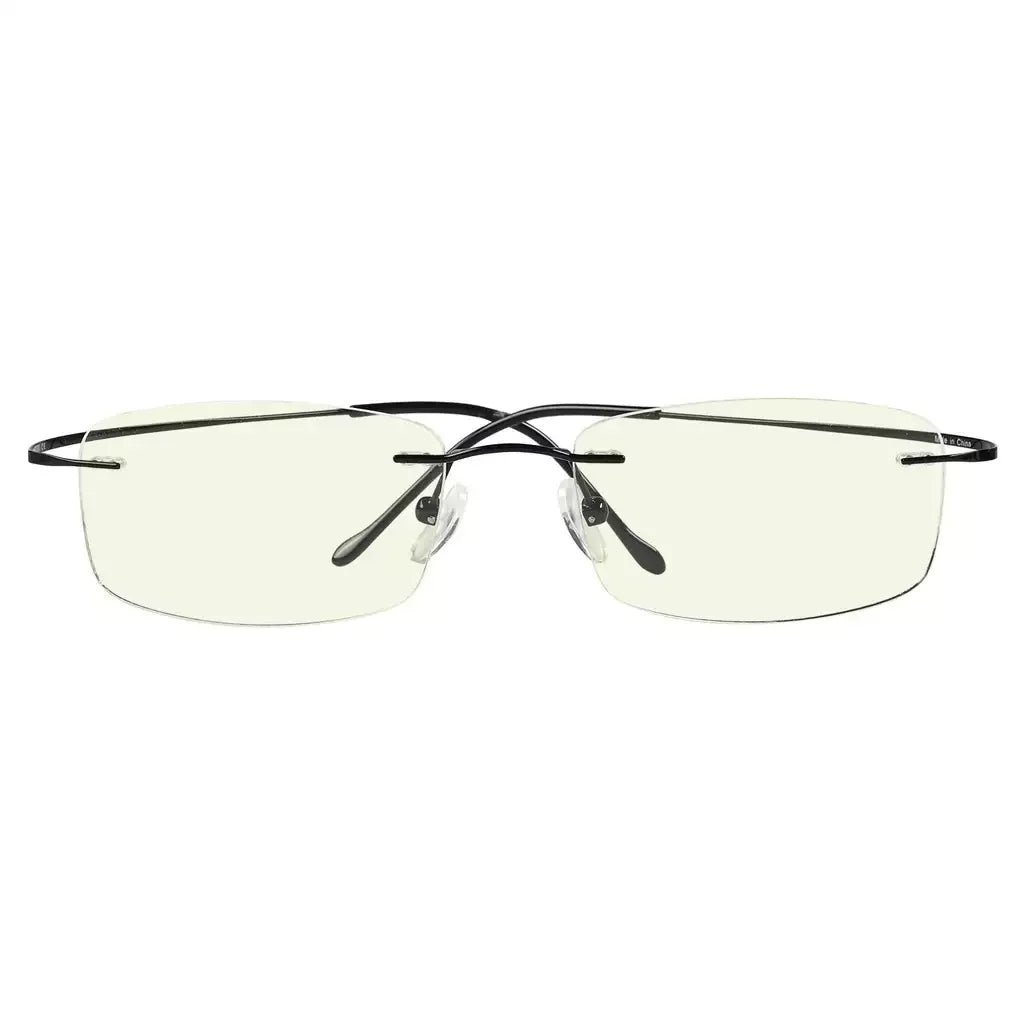 Rimless Titanium Blue Light Blocking Glasses for Women Men