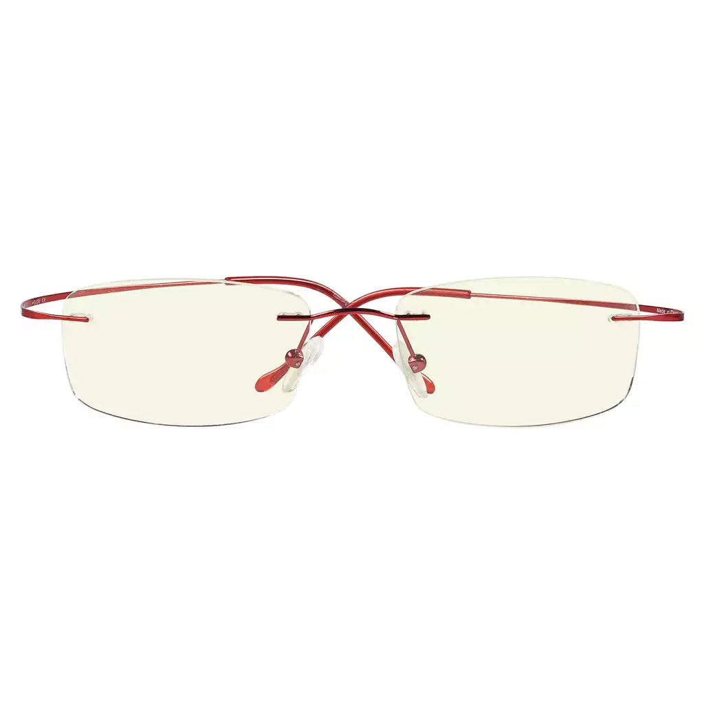 Rimless Titanium Blue Light Blocking Glasses for Women Men