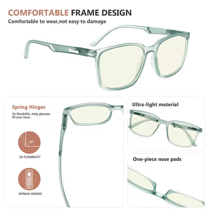 Oversize Blue Light Blocking Glasses Women Men