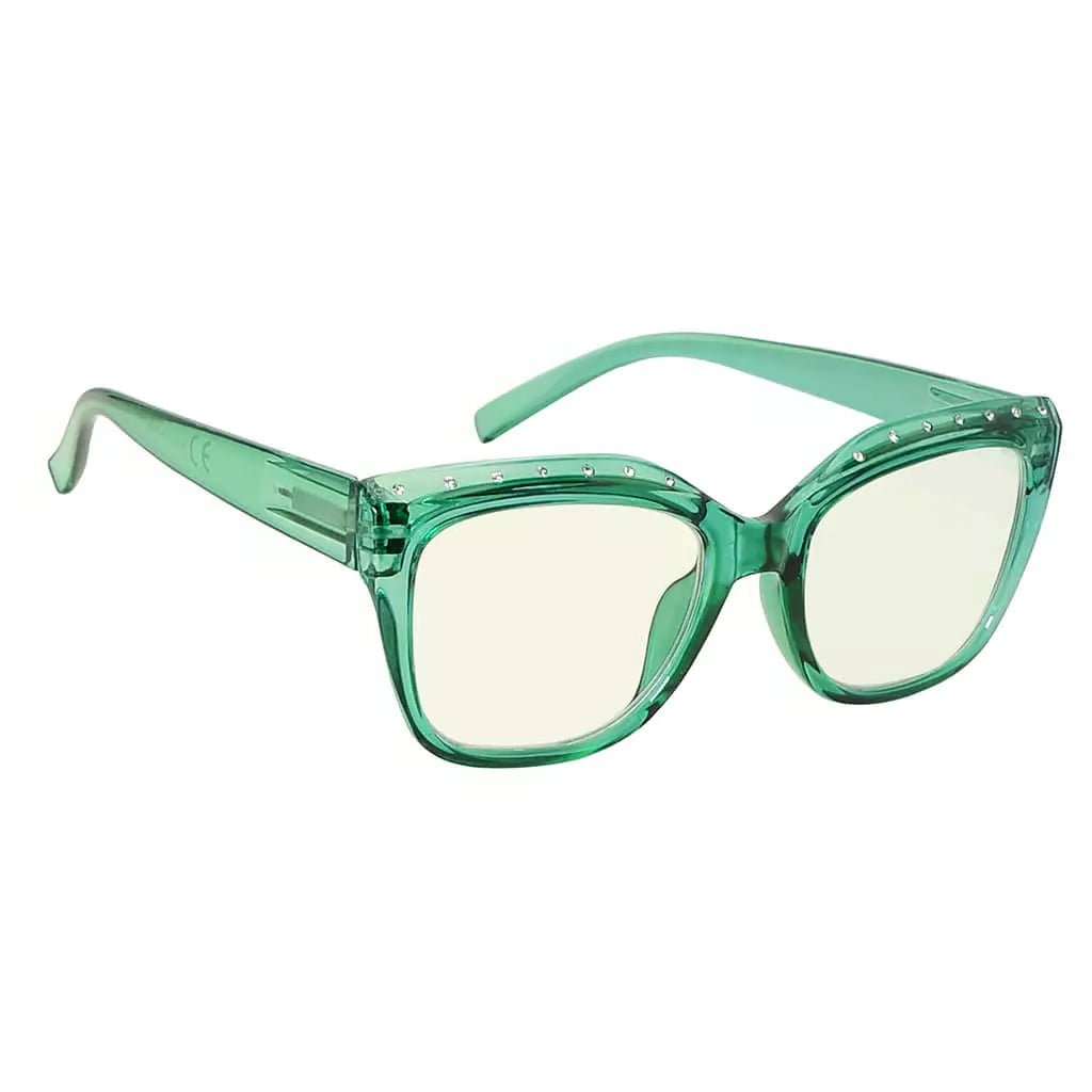 Rhinestone Blue Light Blocking Reading Glasses for Women