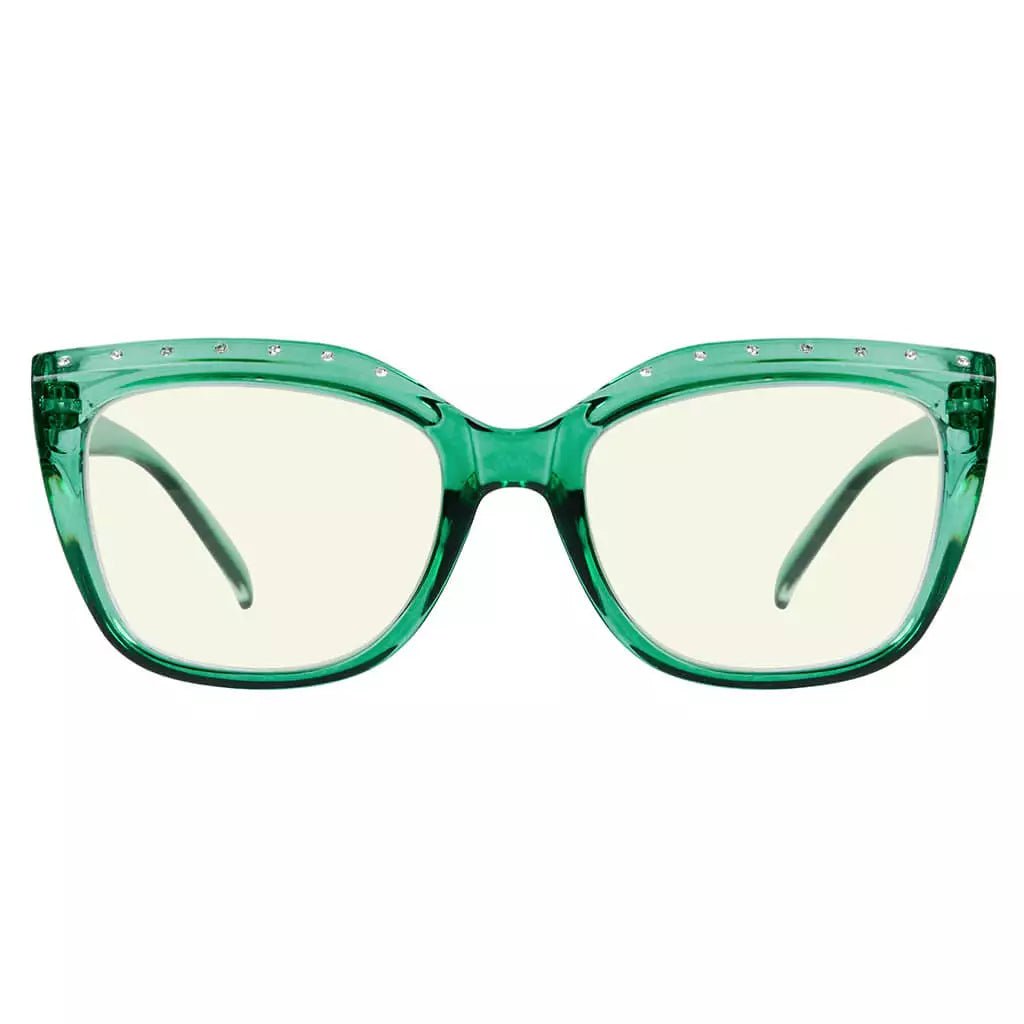 Rhinestone Blue Light Blocking Glasses for Women