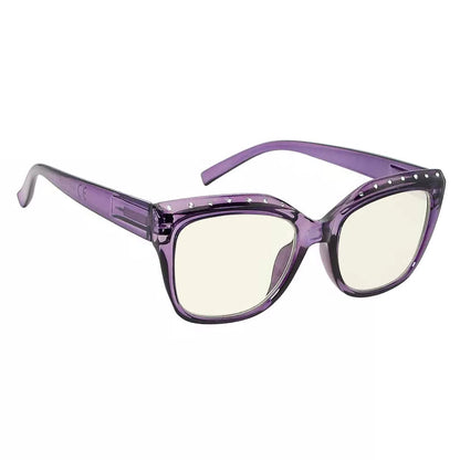 Rhinestone Blue Light Blocking Glasses for Women