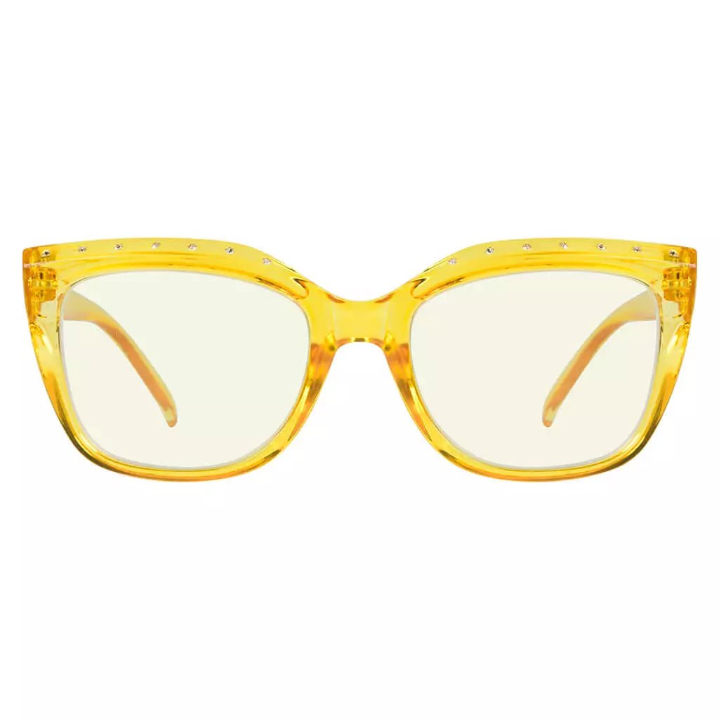 Rhinestone Blue Light Blocking Reading Glasses for Women