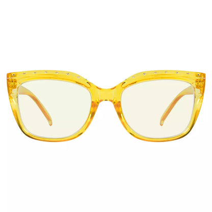 Rhinestone Blue Light Blocking Glasses for Women