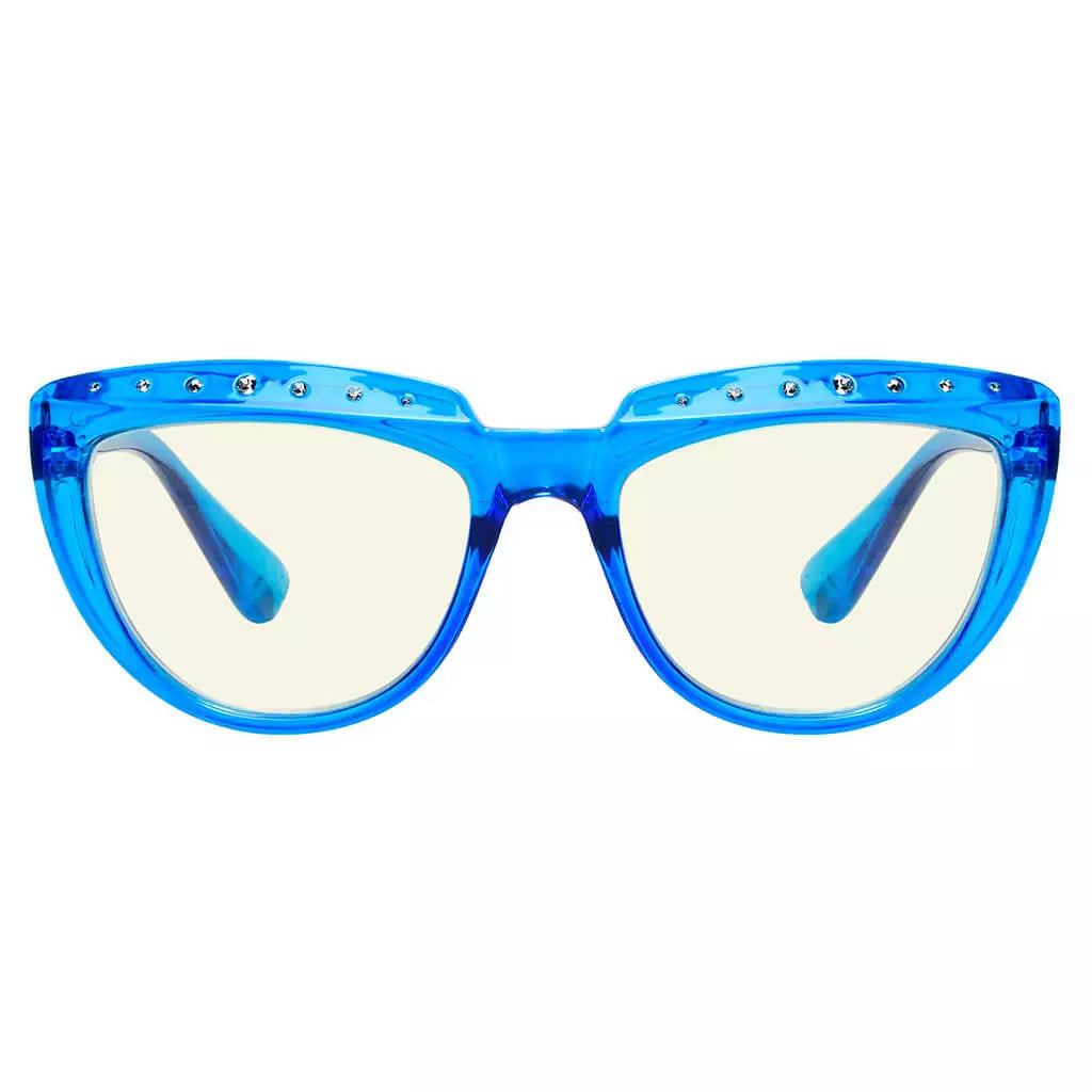 Half Moon Design Blue Light Blocking Glasses Women
