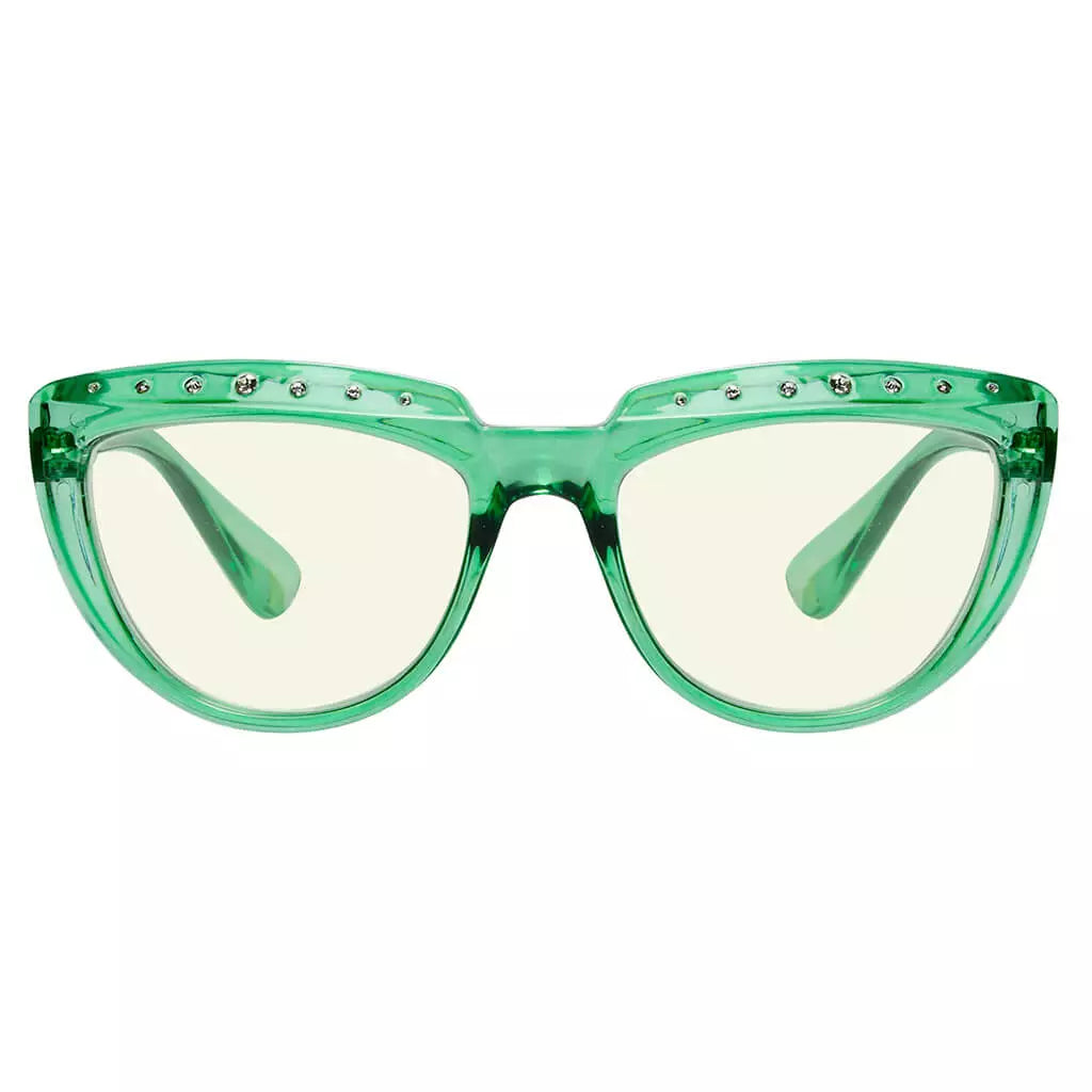 Half Moon Design Blue Light Blocking Glasses Women