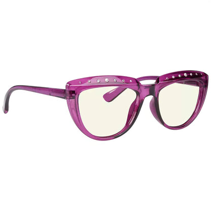 Half Moon Design Blue Light Blocking Reading Glasses Women