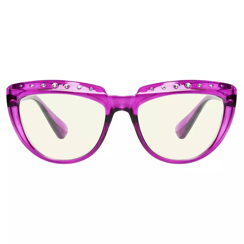 Half Moon Design Blue Light Blocking Glasses Women