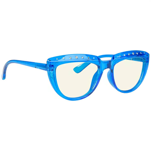 Half Moon Design Blue Light Blocking Reading Glasses Women