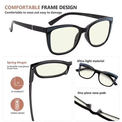 Cat-eye Blue Light Blocking Reading Glasses for Women