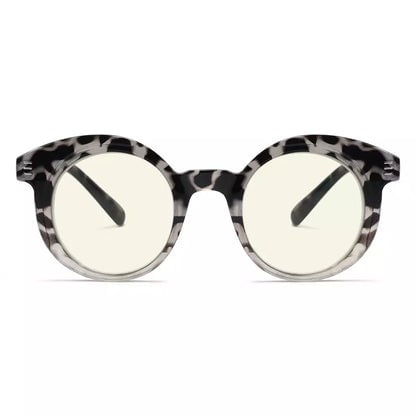 Round Blue Light Blocking Reading Glasses for Women