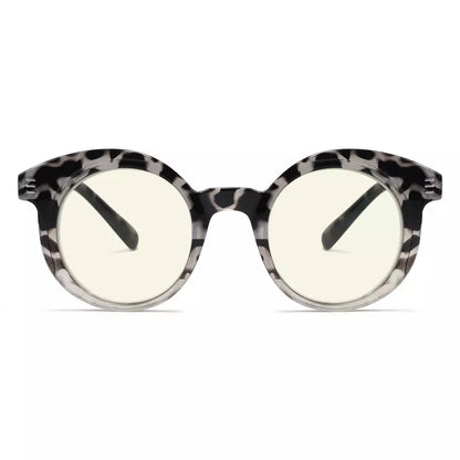 Round Blue Light Blocking Reading Glasses for Women