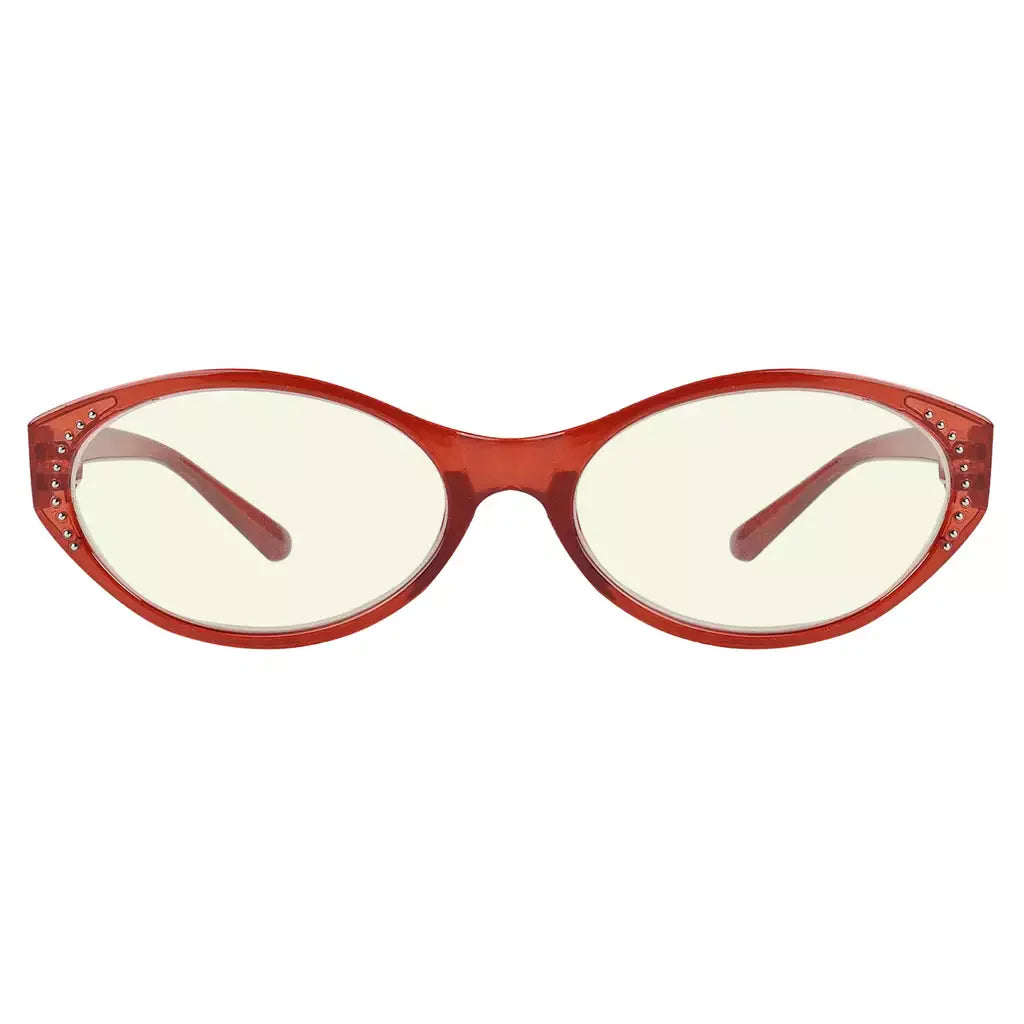 Oval Blue Light Blocking Glasses for Women