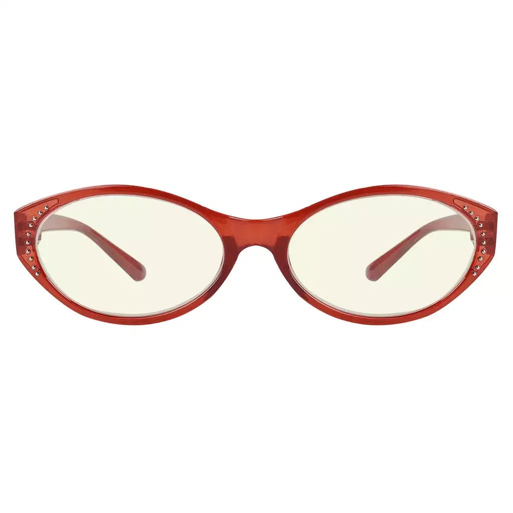 Oval Blue Light Blocking Glasses for Women
