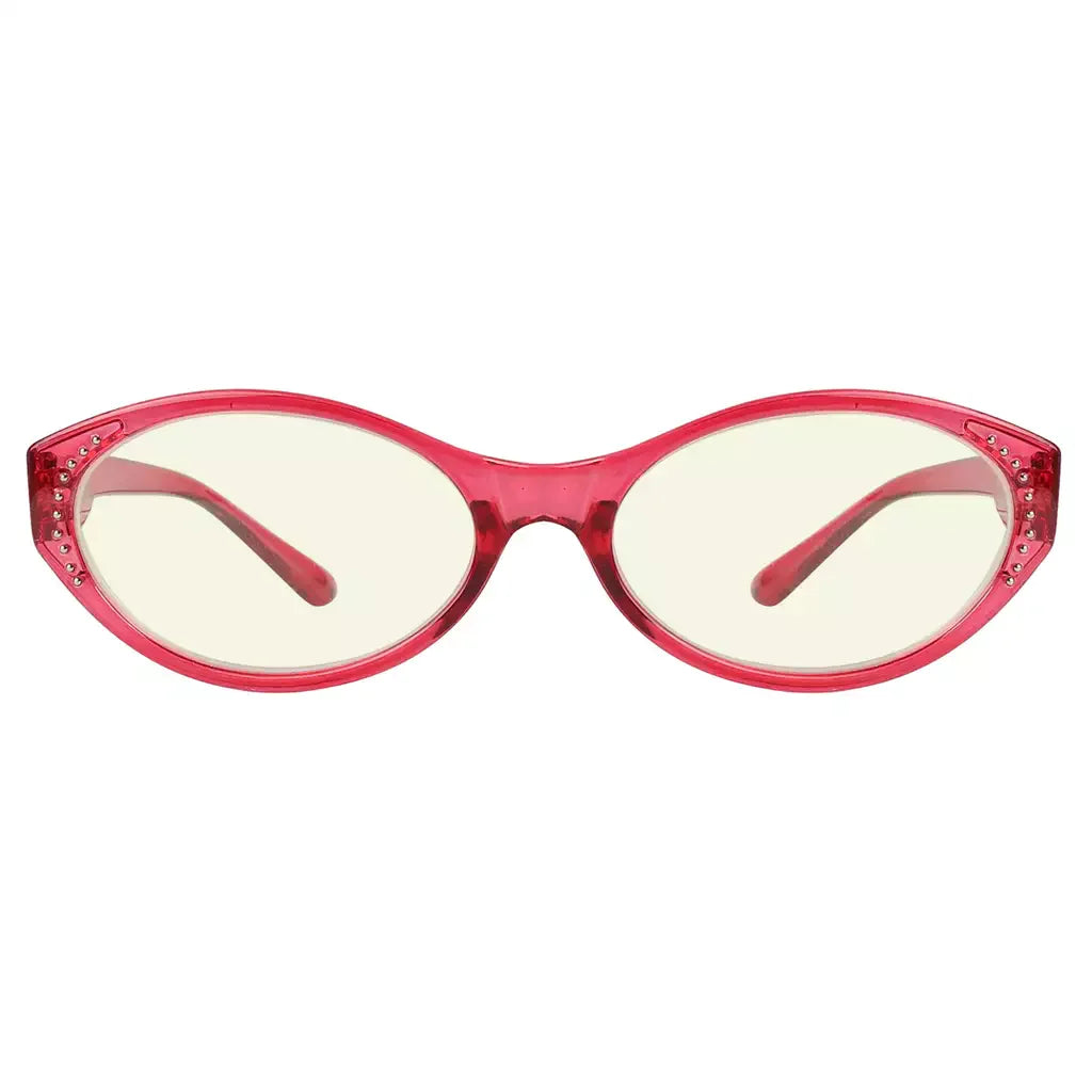 Oval Blue Light Blocking Reading Glasses for Women