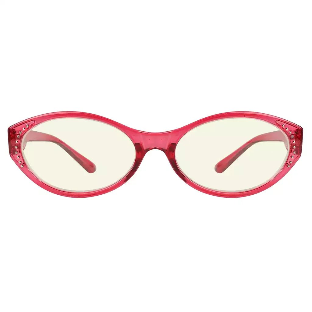 Oval Blue Light Blocking Reading Glasses for Women