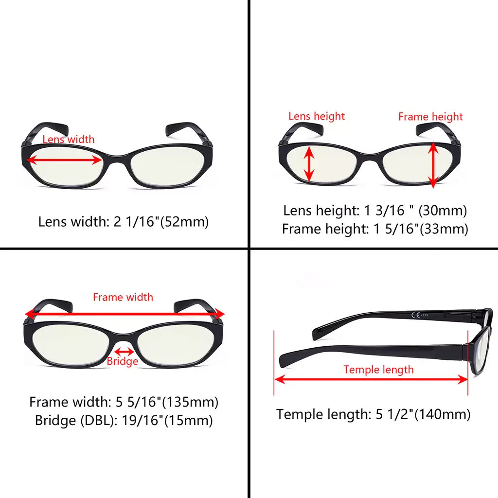 Rectangle Blue Light Blocking Glasses Women