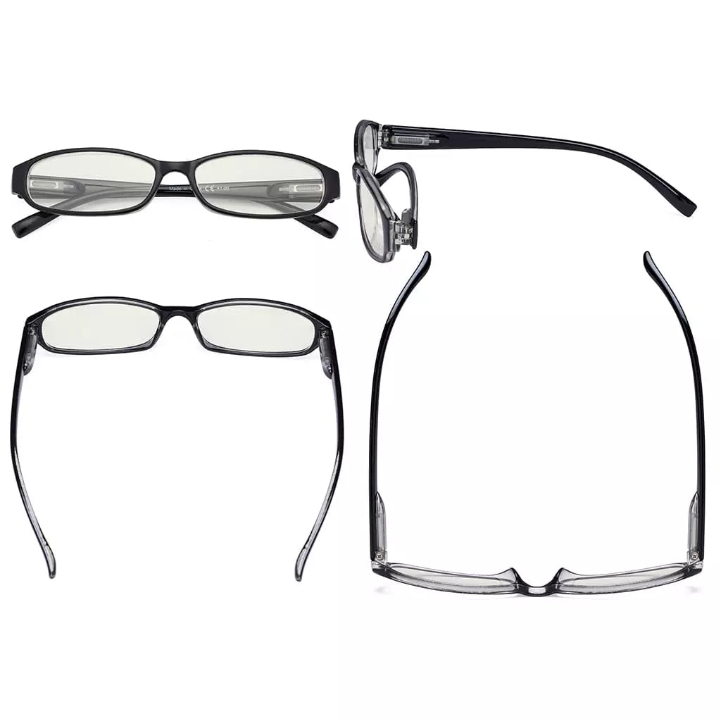 Small Blue Light Blocking Glasses Women Spring Hinges