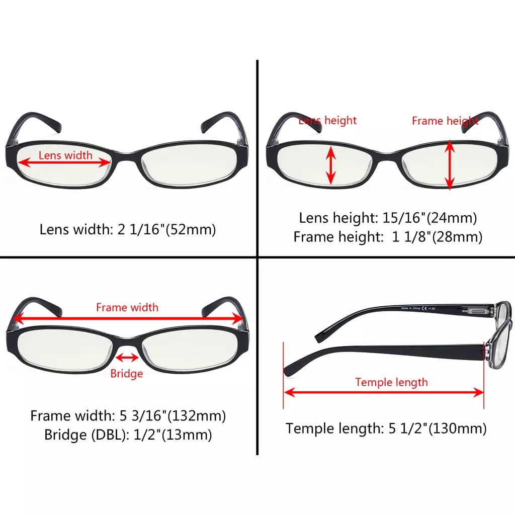 Small Blue Light Blocking Glasses Women Spring Hinges