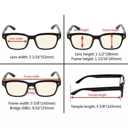 Classic Blue Light Blocking Reading Glasses for Women