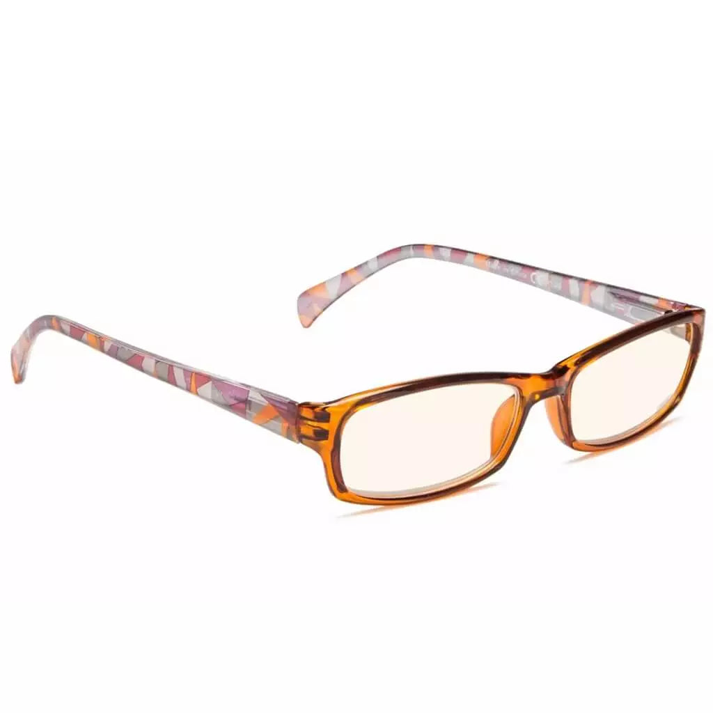 Patterned Arms Blue Light Blocking Reading Glasses Momen