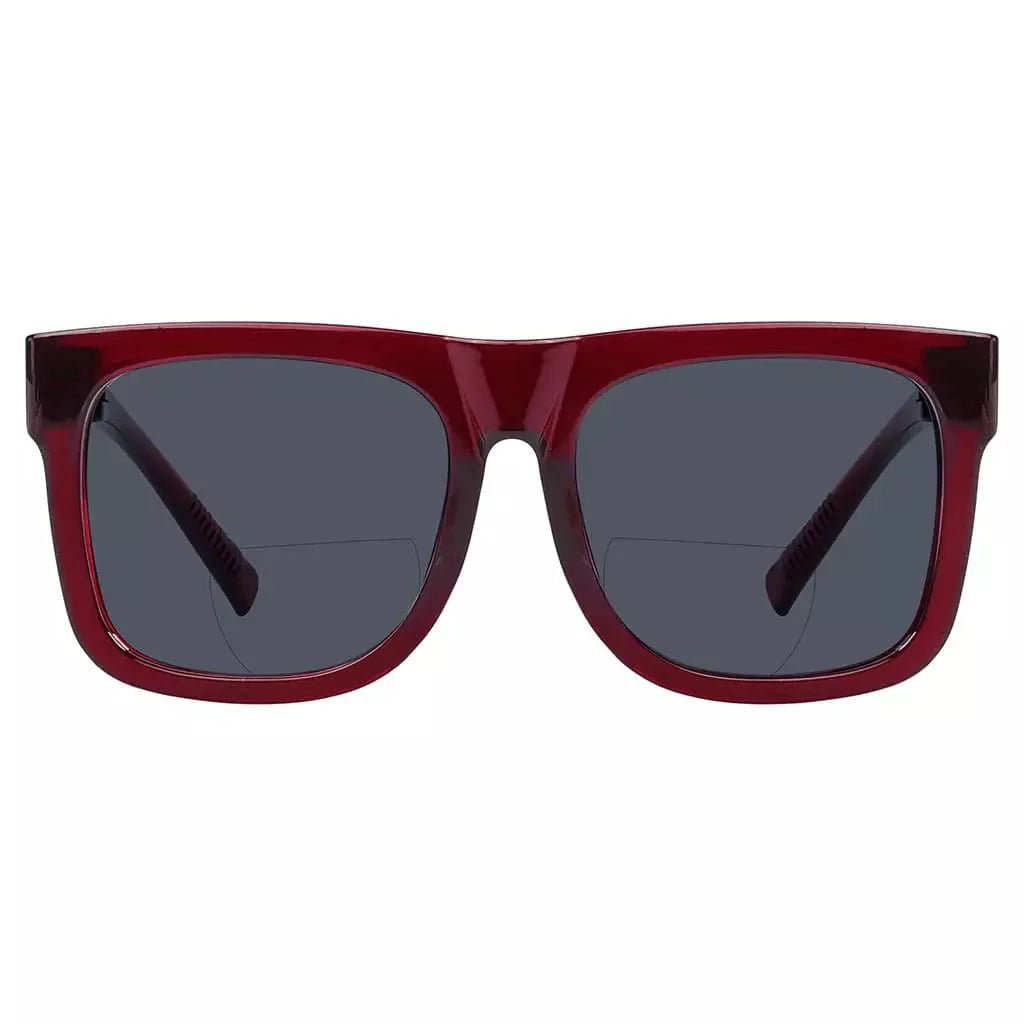 Square Screwless Bifocal Sunglasses Sunshine Readers Women Men