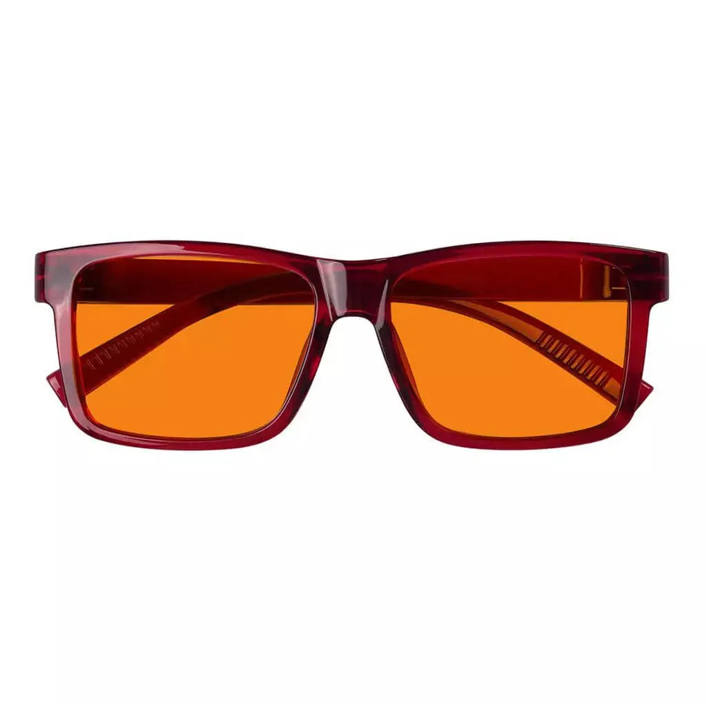 100% Blue Light Blocking Orange Lens Screwless Glasses Women R2508-B98
