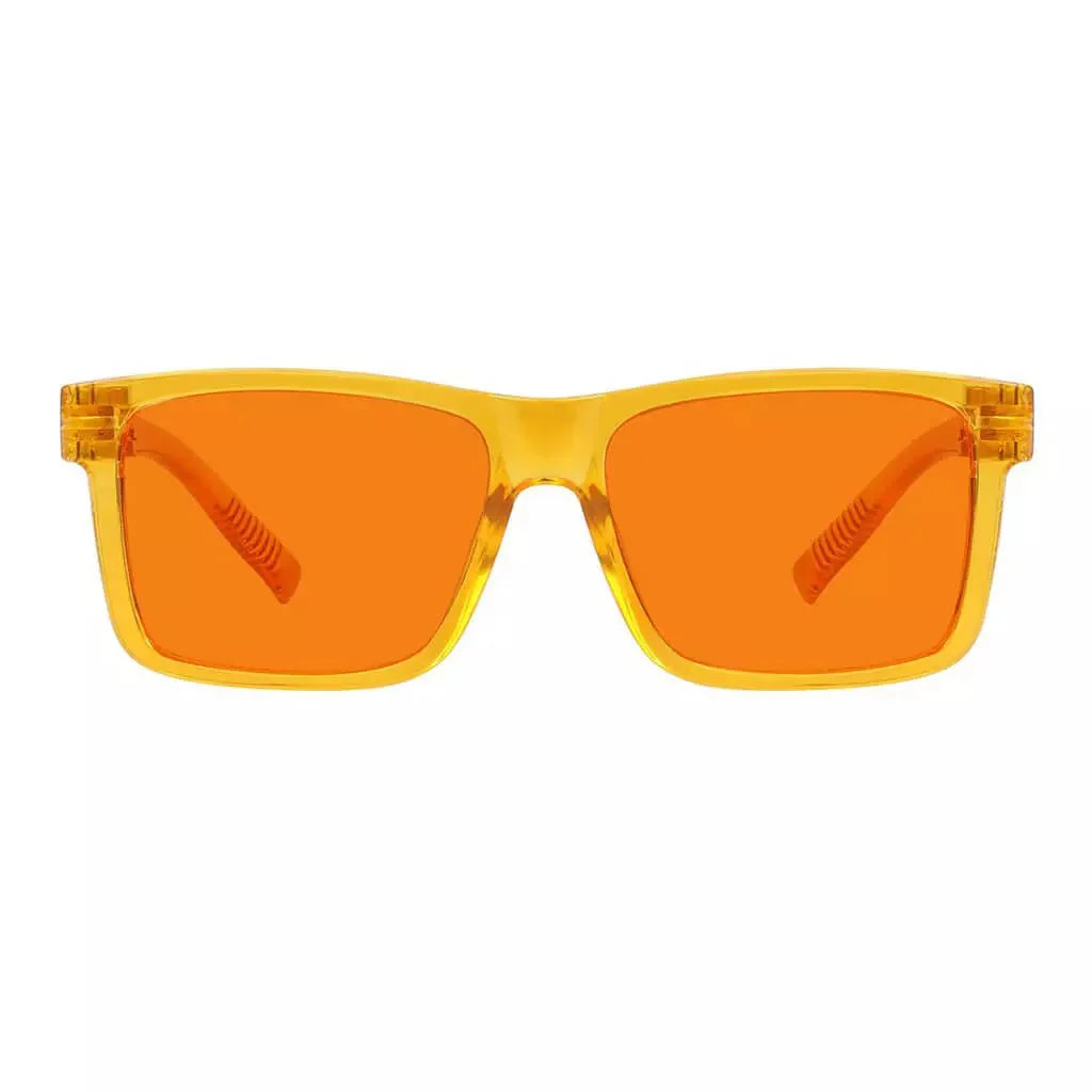 100% Blue Light Blocking Orange Lens Screwless Glasses Women R2508-B98