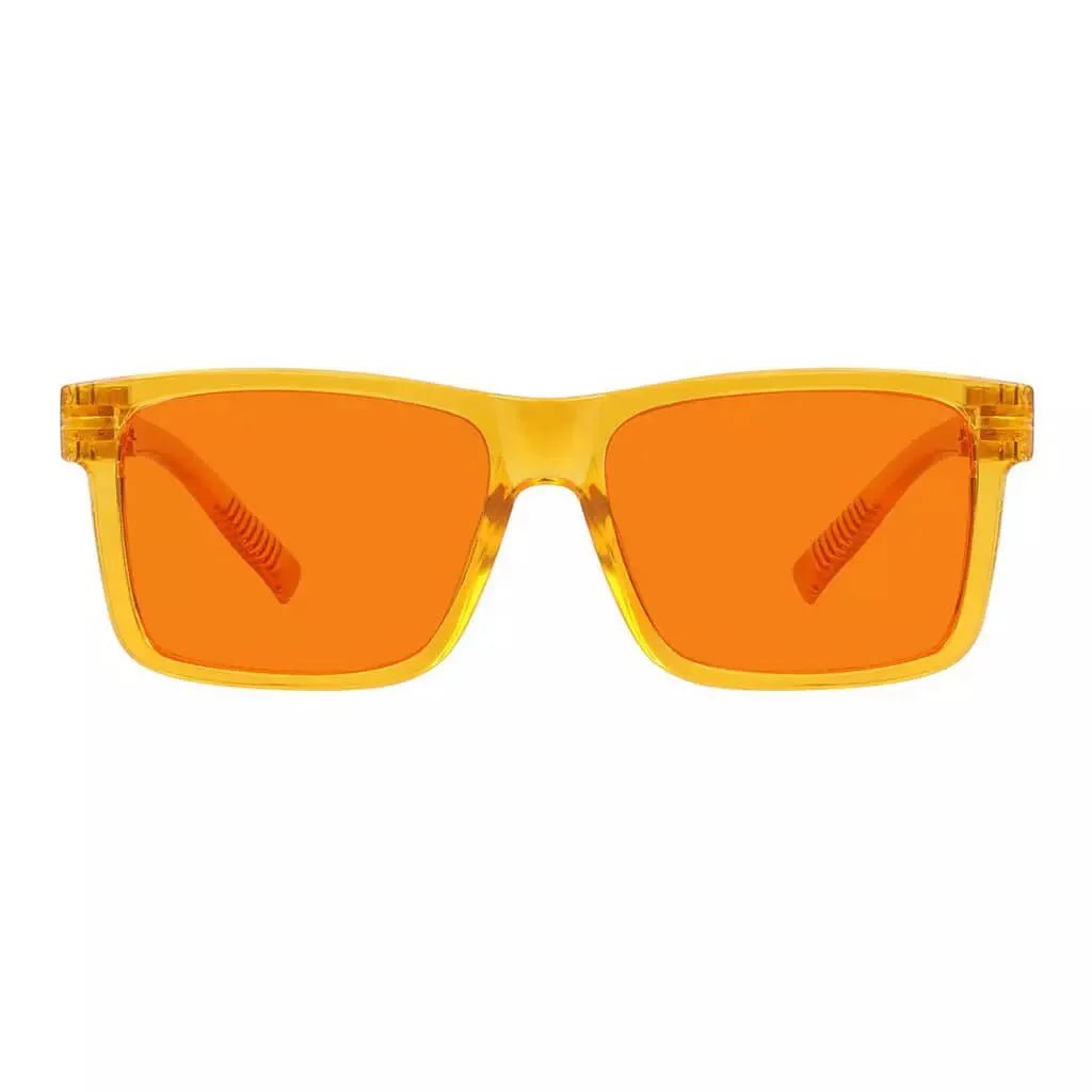 100% Blue Light Blocking Orange Lens Screwless Glasses Women R2508-B98