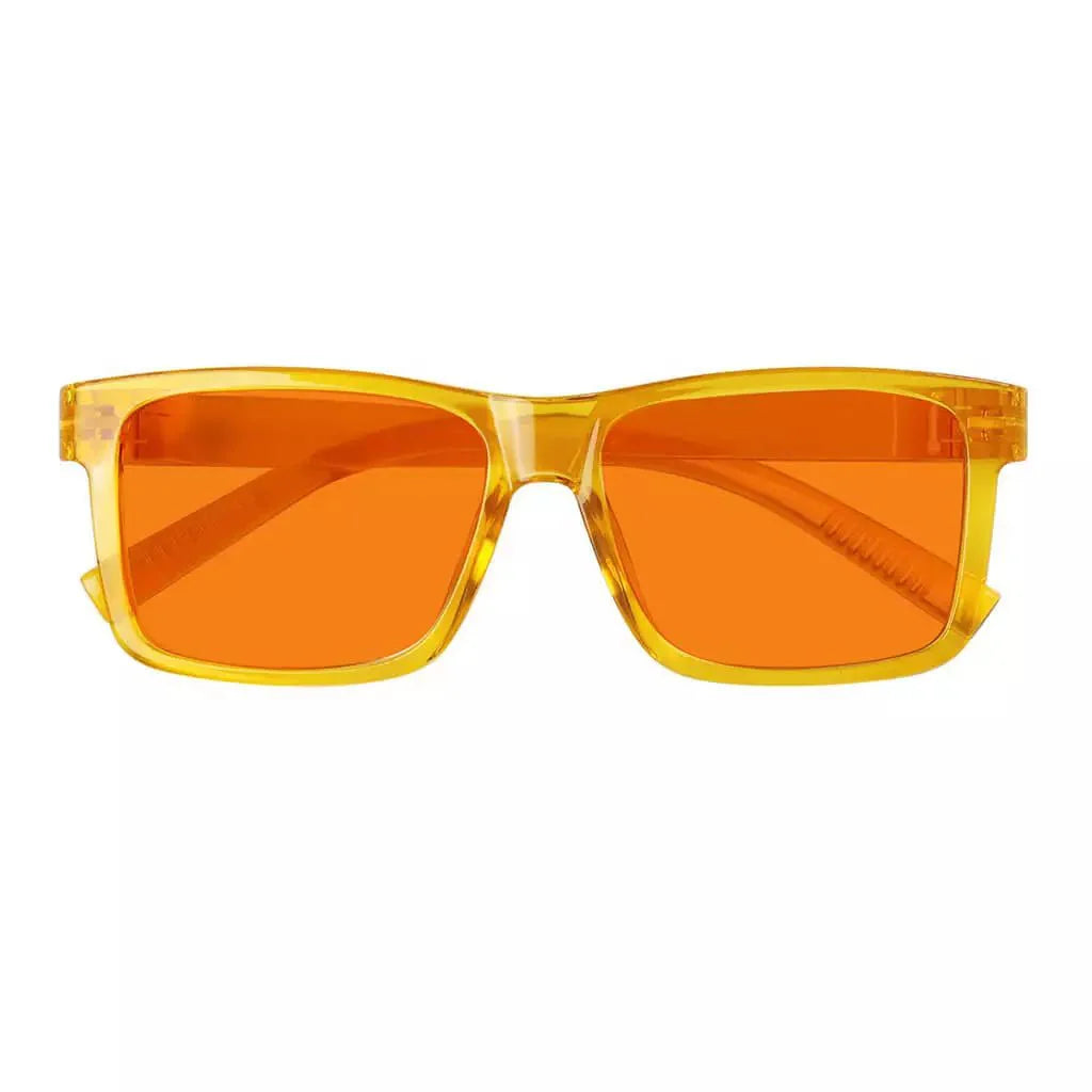 100% Blue Light Blocking Orange Lens Screwless Glasses Women R2508-B98