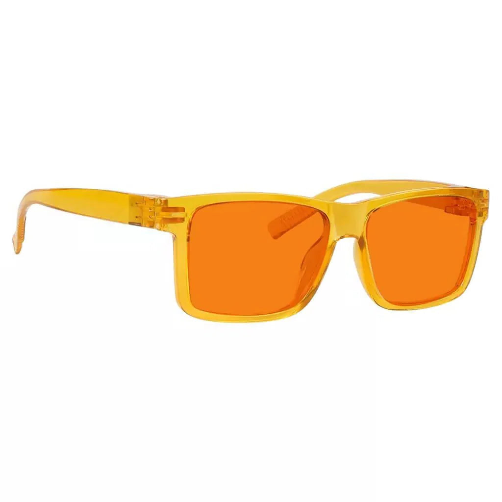 100% Blue Light Blocking Orange Lens Screwless Glasses Women R2508-B98