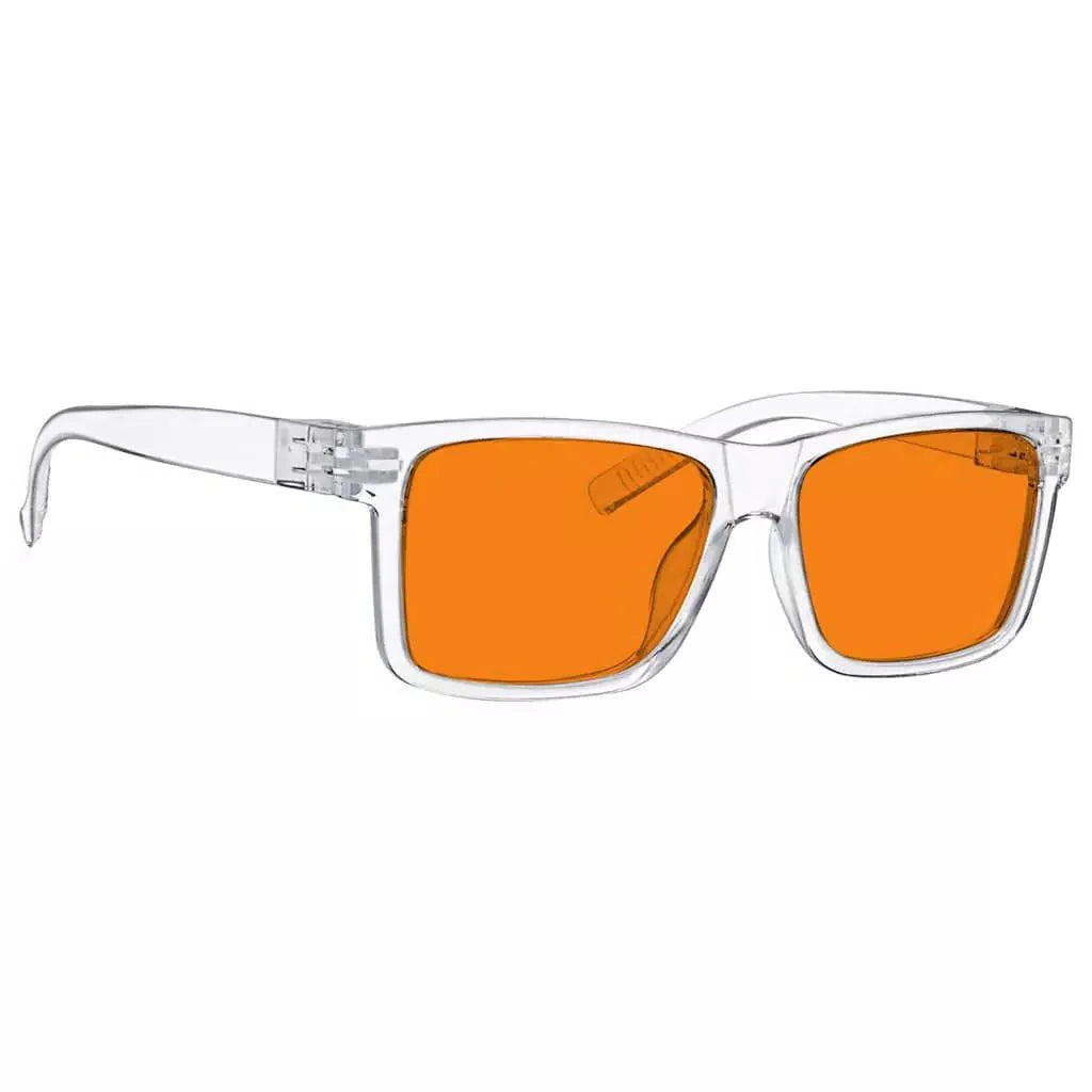 100% Blue Light Blocking Orange Lens Screwless Glasses Women R2508-B98