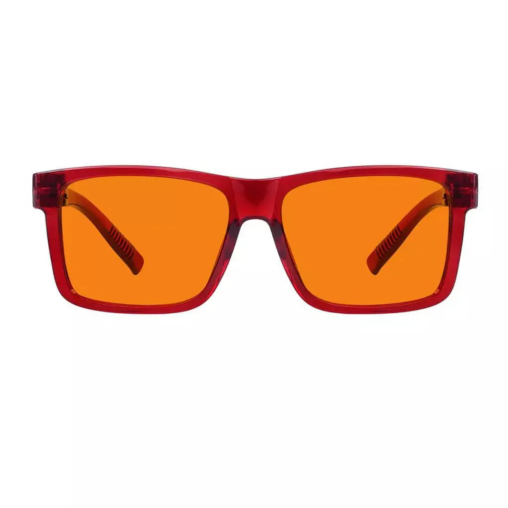 100% Blue Light Blocking Orange Lens Screwless Glasses Women R2508-B98