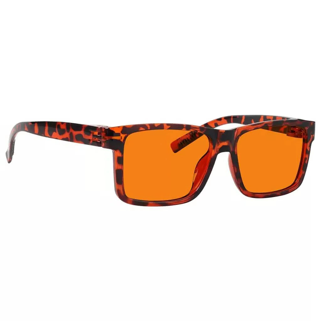 100% Blue Light Blocking Orange Lens Screwless Glasses Women R2508-B98