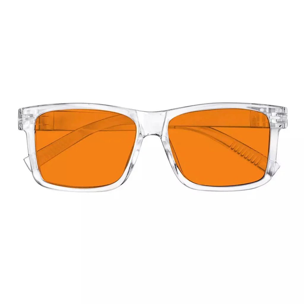 100% Blue Light Blocking Orange Lens Screwless Glasses Women R2508-B98